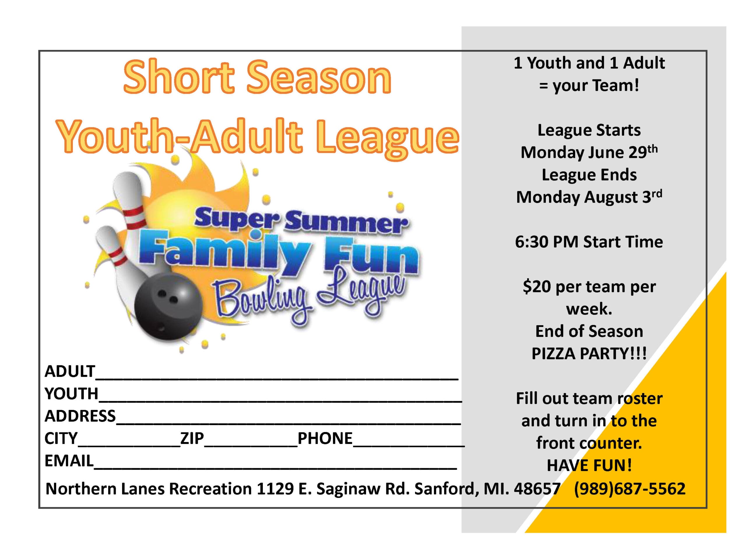 Short Season Youth-Adult